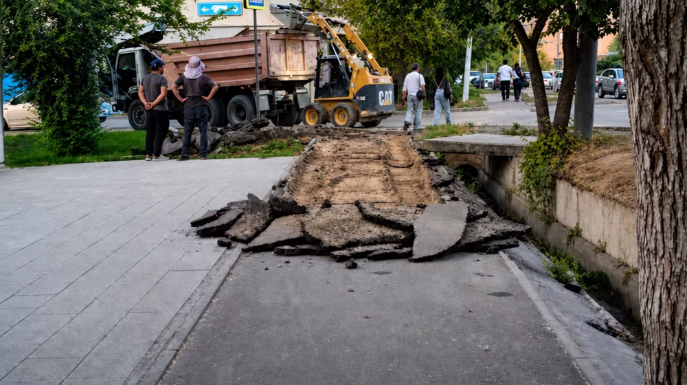 «Мог бы прослужить десятки лет» — замена асфальта вызвала споры среди алматинцев