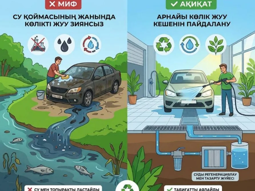 Көлікті үй ауласында жуу не себепті қауіпті