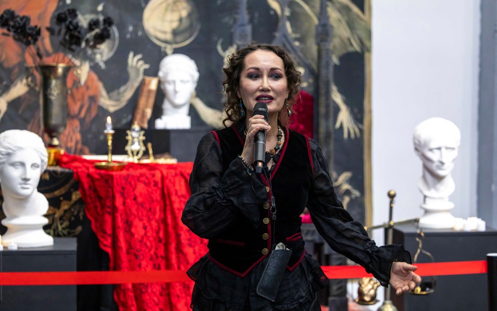 Leila Makhat, founder of Kulanshi Art Center, exhibition, culture, art, 
