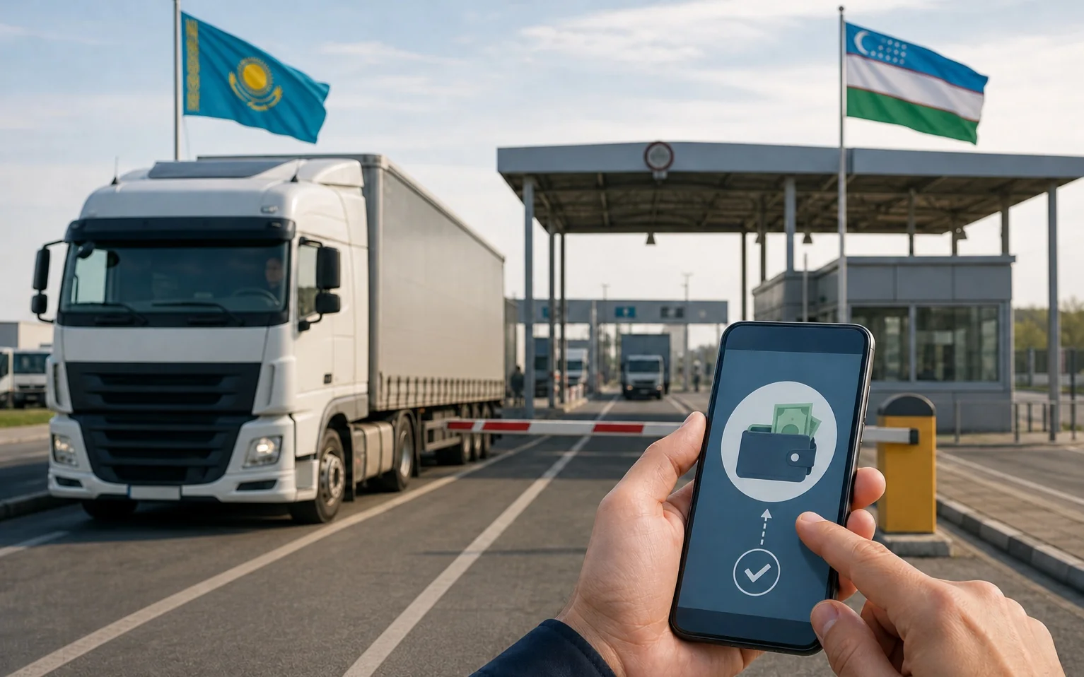 Новые правила бронирования очереди введут на границе с Узбекистаном